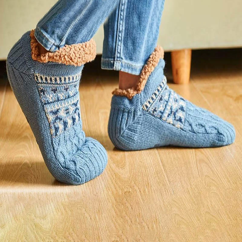 Chaussons-chaussettes tricotés épais grande taille - image 6