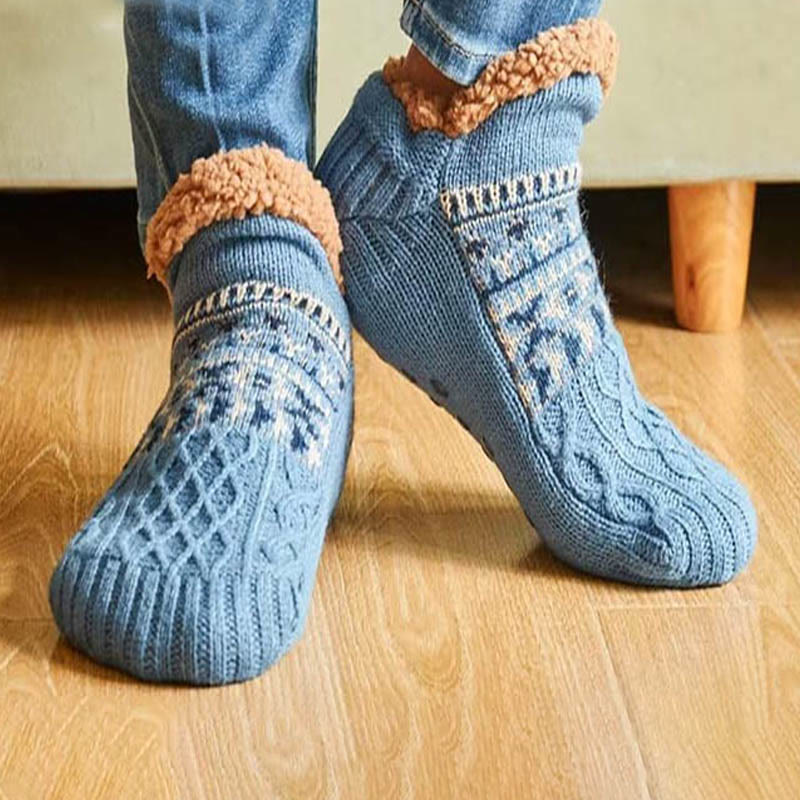 Chaussons-chaussettes tricotés épais grande taille - image 7