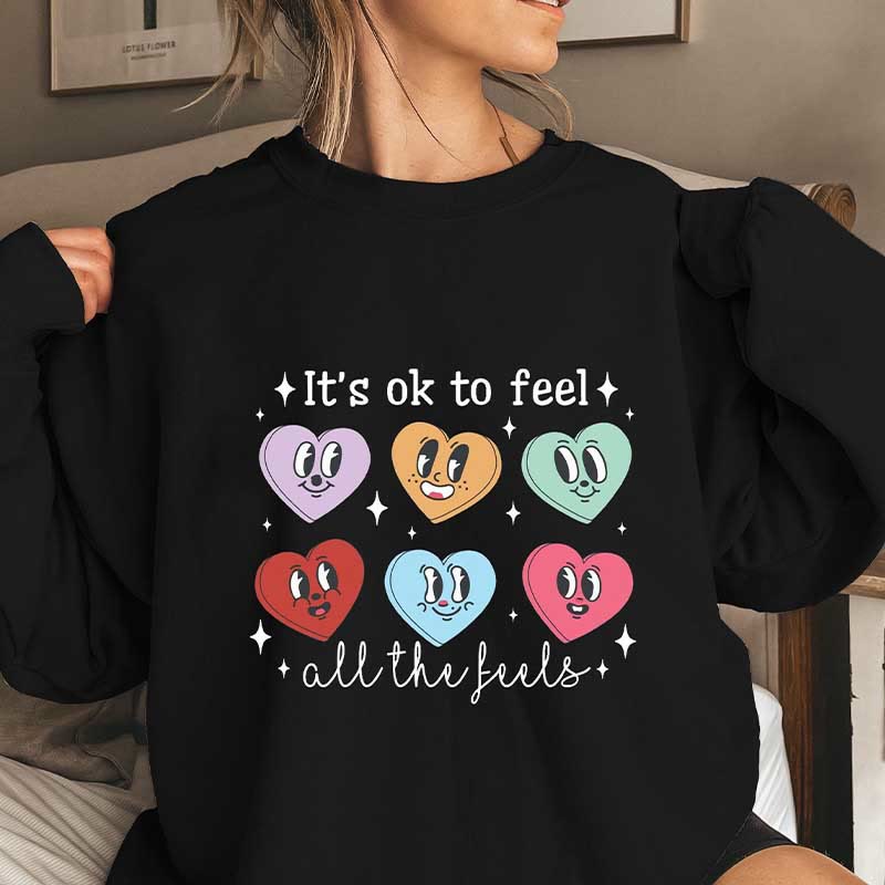 Sweat-shirt émoticône Love grande taille