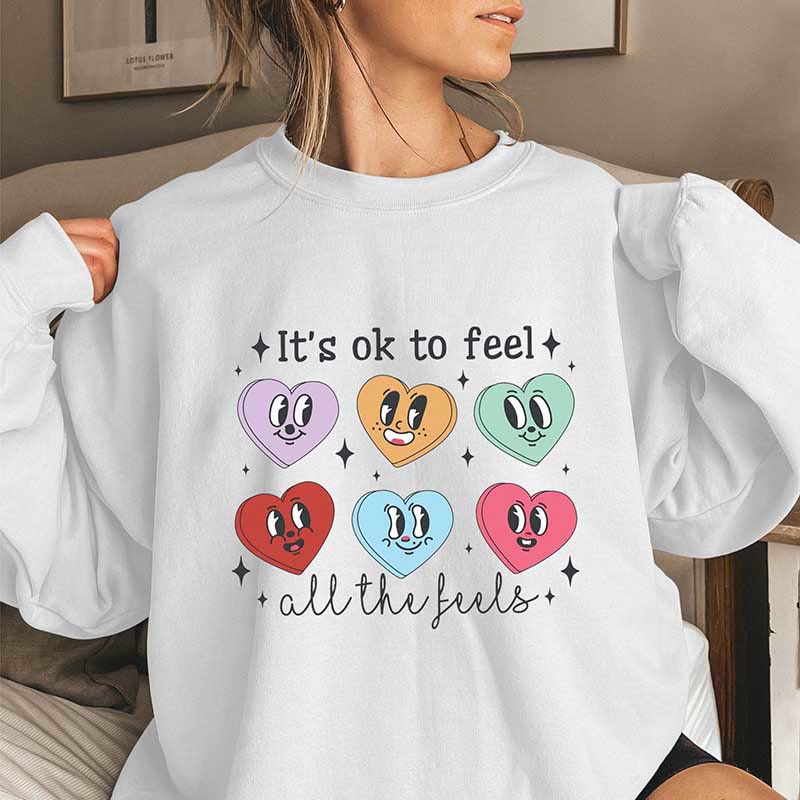 Sweat-shirt émoticône Love grande taille