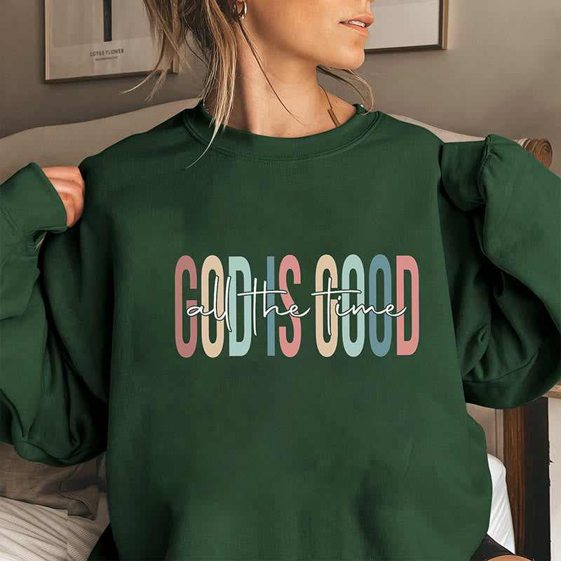 Sweat-shirt Dieu grande taille - Vert foncé - 3XL - image 4