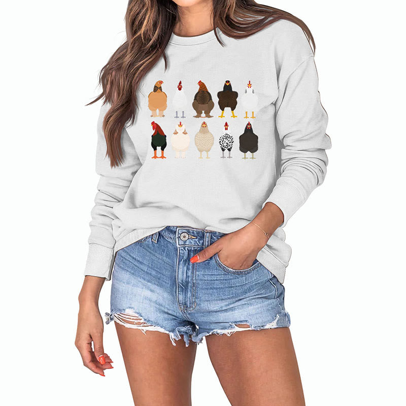 Sweat-shirt imprimé poussin grande taille - image 23