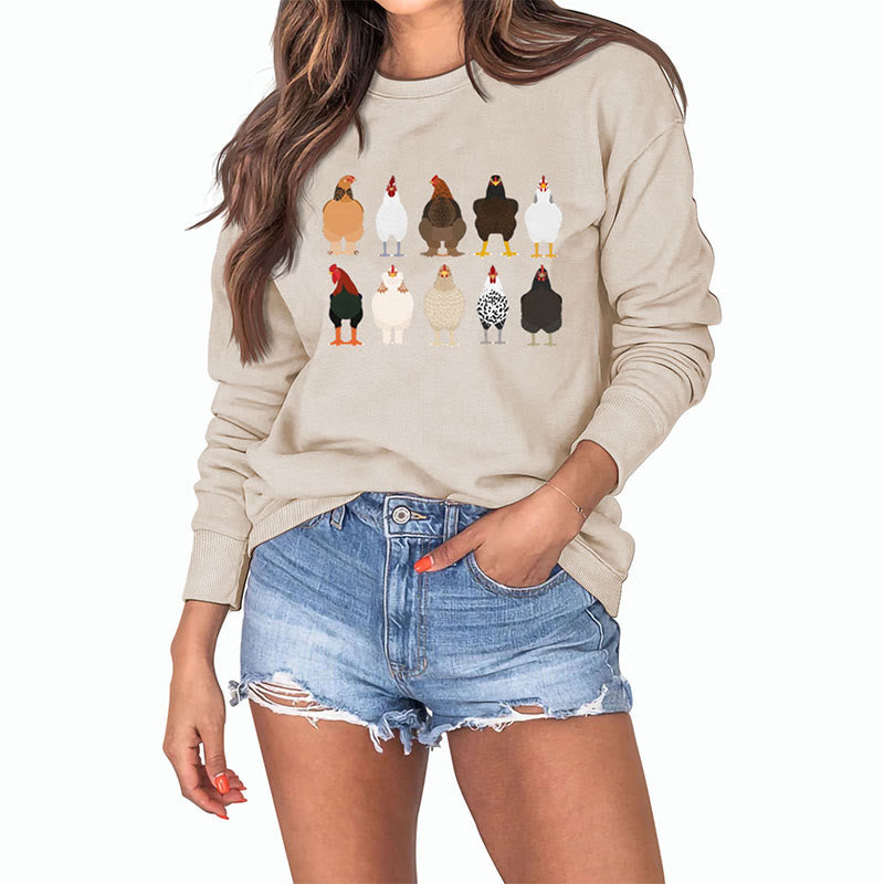 Sweat-shirt imprimé poussin grande taille - image 22
