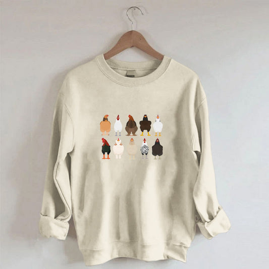 Sweat-shirt imprimé poussin grande taille - image 0