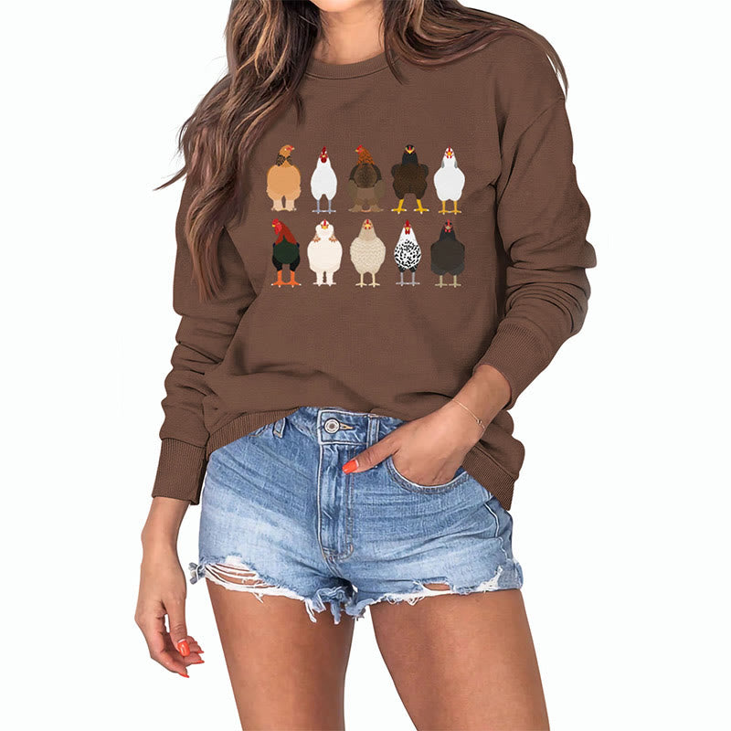 Sweat-shirt imprimé poussin grande taille - image 25