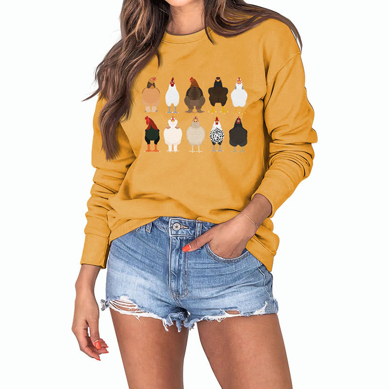 Sweat-shirt imprimé poussin grande taille - image 19