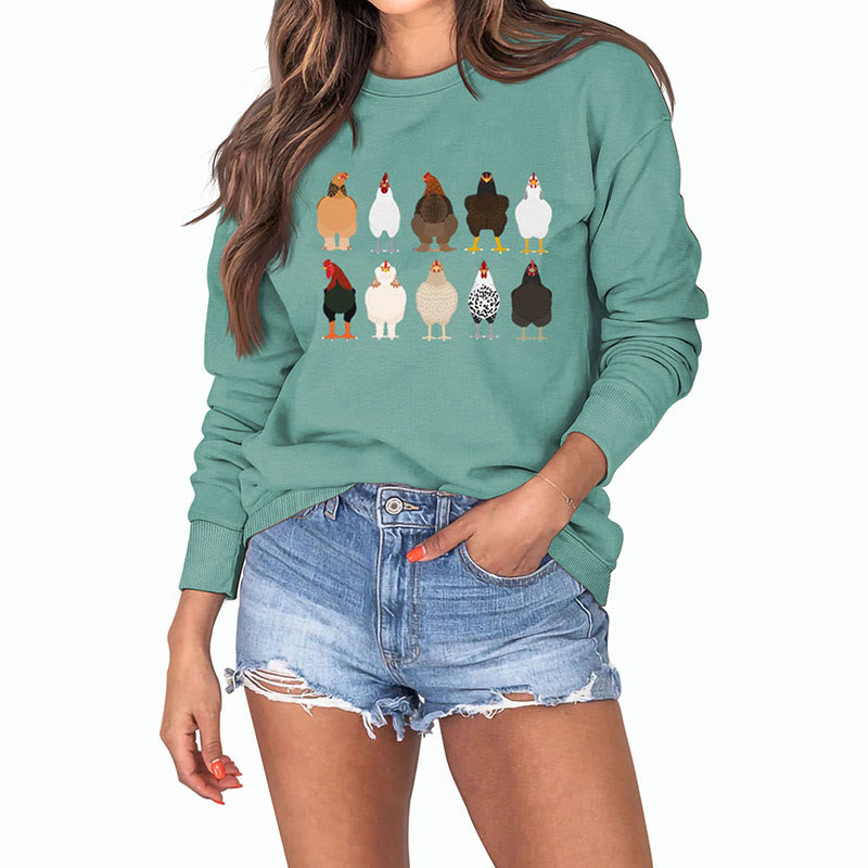 Sweat-shirt imprimé poussin grande taille - image 28