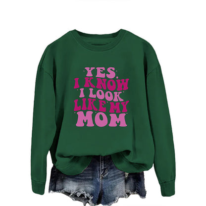 Sweat-shirt à lettres violettes grande taille - Vert foncé - 2XL - image 6