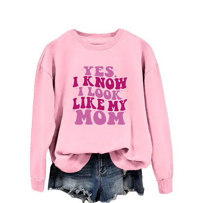 Sweat-shirt à lettres violettes grande taille - Rose - 2XL - image 9