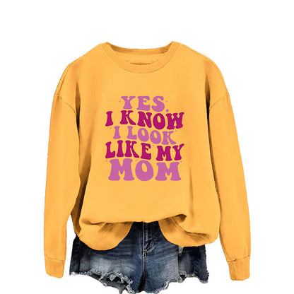 Sweat-shirt à lettres violettes grande taille - Jaune - 2XL - image 8