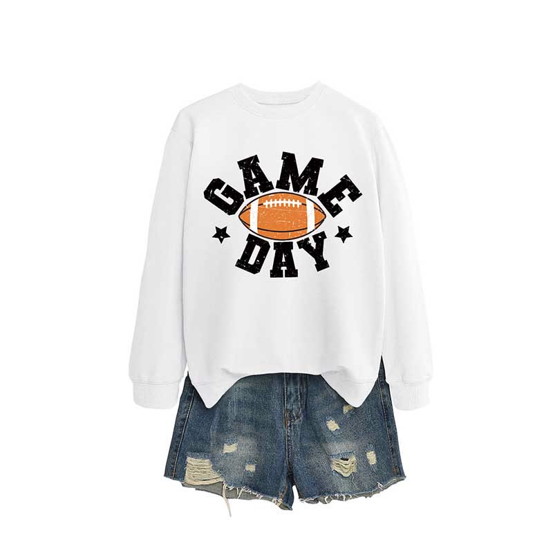 Sweat-shirt Game Day grande taille - Blanc - 2XL - image 3