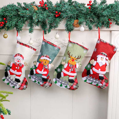 Chaussettes de Noël grande taille (4 paires) - image 0