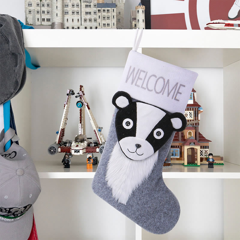 Chaussettes de manutention grande taille motif renard et mouffette (4 paires) - image 4