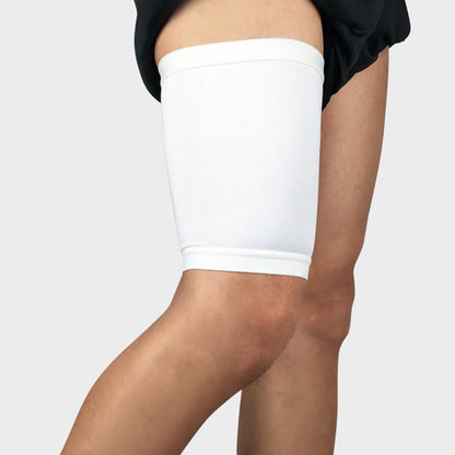 Manchon de compression de cuisse de sport de couleur unie