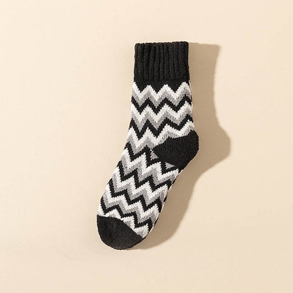 Chaussettes longues en velours Wave Plus grande taille (6 paires)