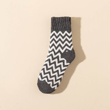 Chaussettes longues en velours Wave Plus grande taille (6 paires)