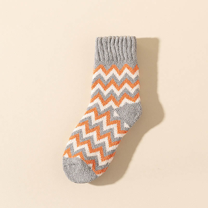 Chaussettes longues en velours Wave Plus grande taille (6 paires)