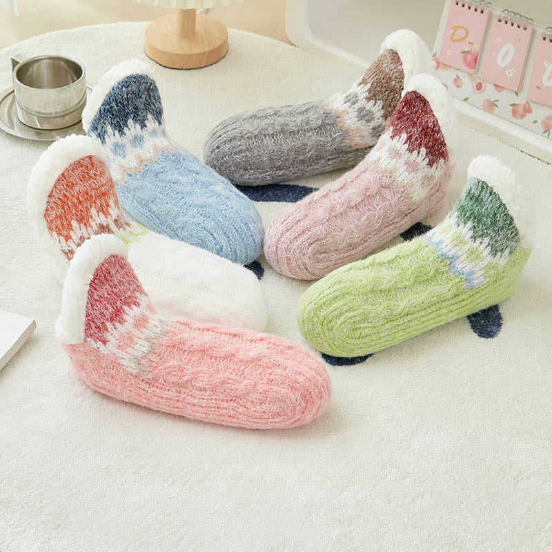 Chaussons-chaussettes en laine d'agneau grande taille - image 2