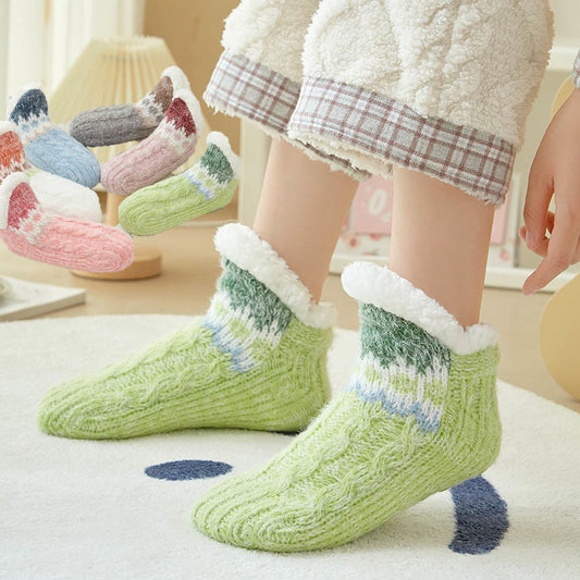 Chaussons-chaussettes en laine d'agneau grande taille - image 0