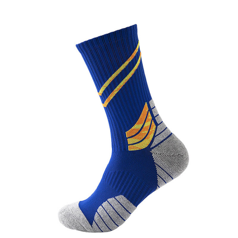 Chaussettes de compression à rayures obliques (7 paires) - Bleu marine - EU38-45 (US5-11) - image 3