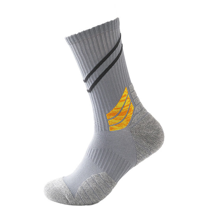 Chaussettes de compression à rayures obliques (7 paires) - Gris - EU38-45 (US5-11) - image 6