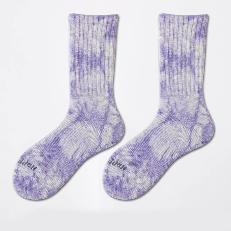 Chaussettes de travail tie-dye grande taille (3 paires)