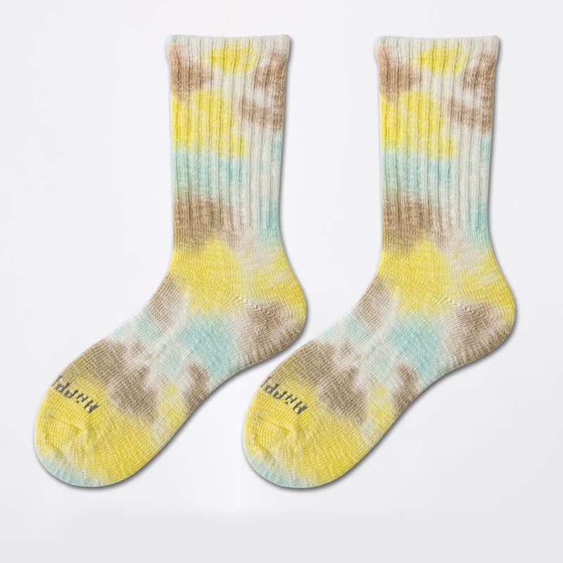 Chaussettes de travail tie-dye grande taille (3 paires)