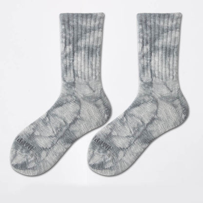 Chaussettes de travail tie-dye (3 paires) - Gris - EU38-43 (US5-9) - image 8