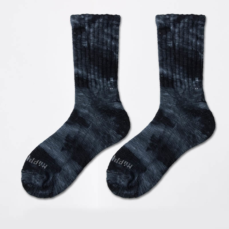 Chaussettes de travail tie-dye grande taille (3 paires)
