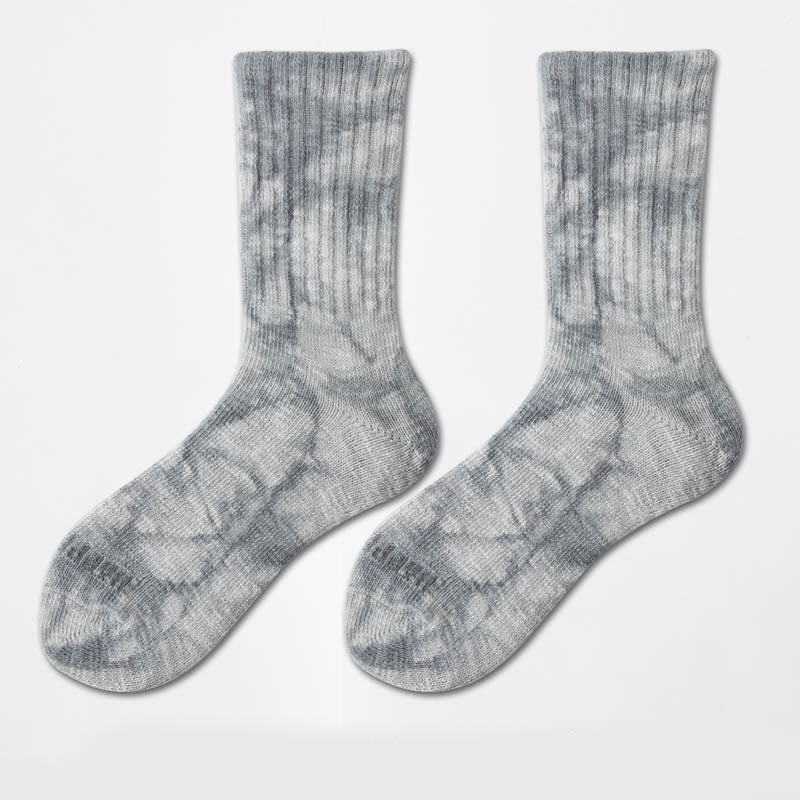 Chaussettes de travail tie-dye grande taille (3 paires)