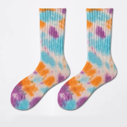 Chaussettes de travail tie-dye grande taille (3 paires)