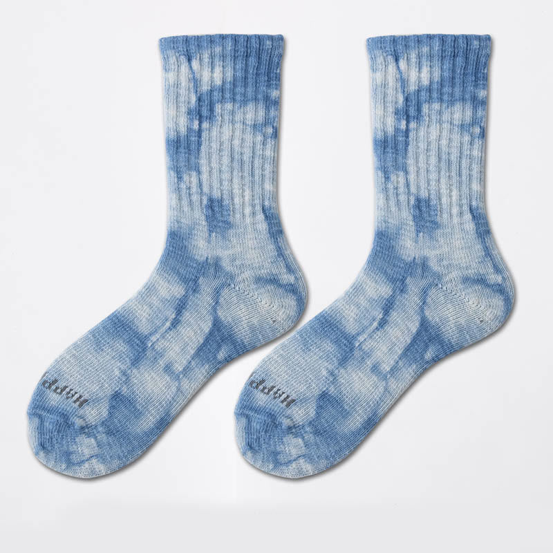 Chaussettes de travail tie-dye (3 paires) - Bleu - EU38-43 (US5-9) - image 11