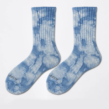 Chaussettes de travail tie-dye (3 paires) - Bleu - EU38-43 (US5-9) - image 11