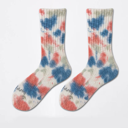 Chaussettes de travail tie-dye grande taille (3 paires)