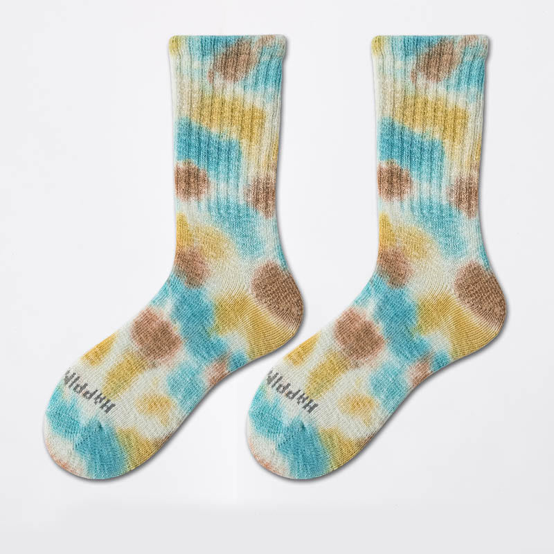 Chaussettes de travail tie-dye (3 paires) - Brun - EU38-43 (US5-9) - image 9