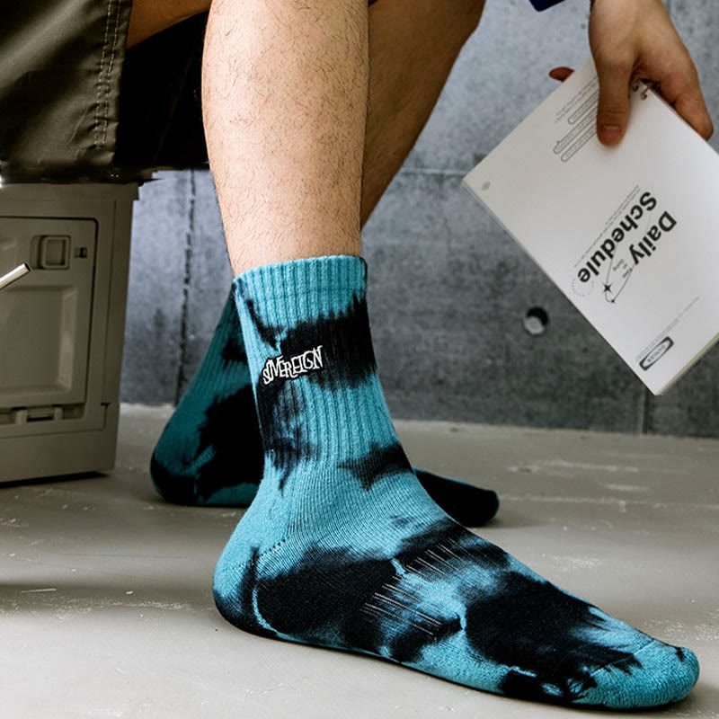 Chaussettes courtes brodées de lettres (3 paires) - image 4