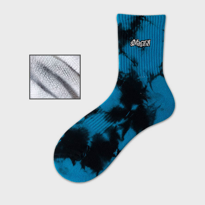 Chaussettes courtes brodées de lettres (3 paires) - Bleu marine - EU37-43 (US4-9) - image 13