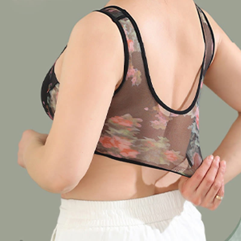 Soutiens-gorge sans armatures imprimés en maille (paquets de 2) - image 2