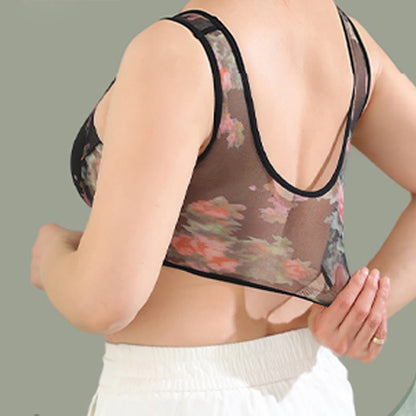 Soutiens-gorge sans armatures imprimés en maille grande taille (lot de 2) - image 3