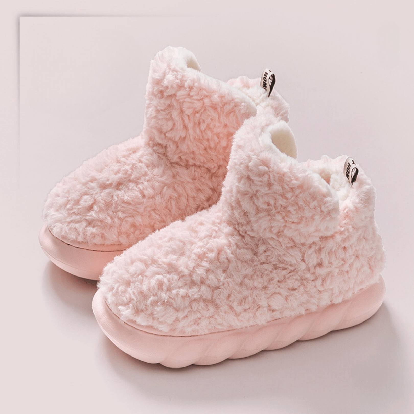 Chaussons chauds à semelle épaisse grande taille - Rose - EU40-41 (US7-7,5) - image 3