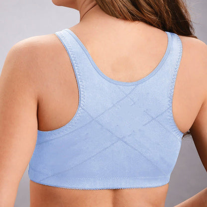 Soutien-gorge sans armatures en dentelle avec maintien du dos grande taille