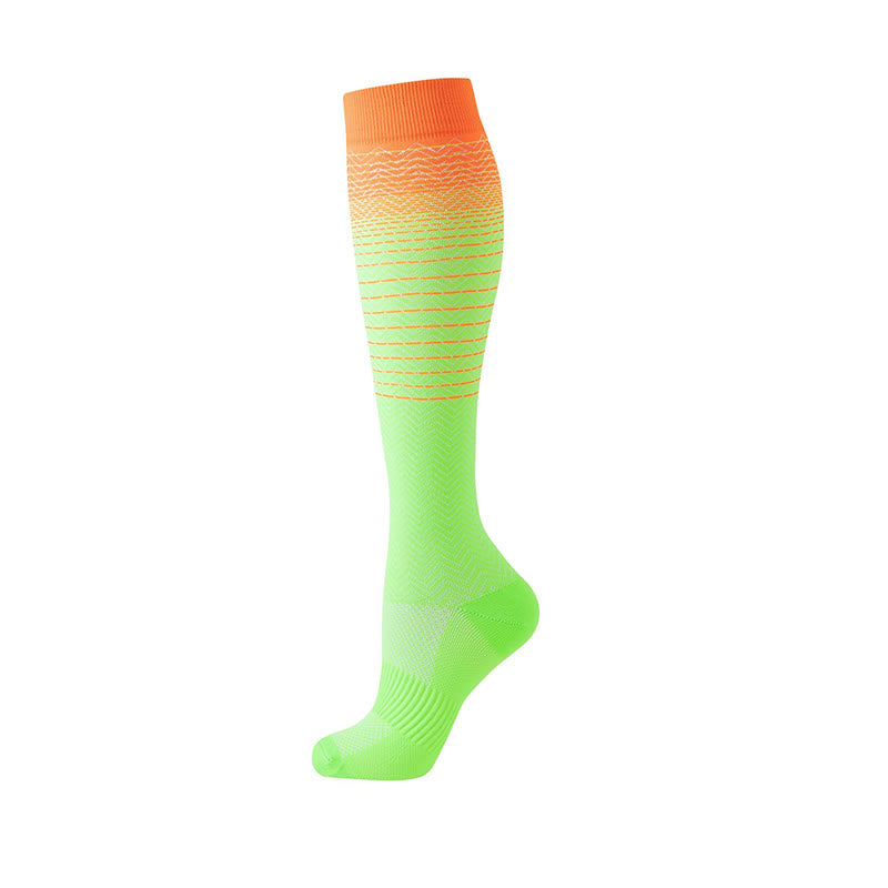 Chaussettes de compression à rayures dégradées (6 paires) - image 4
