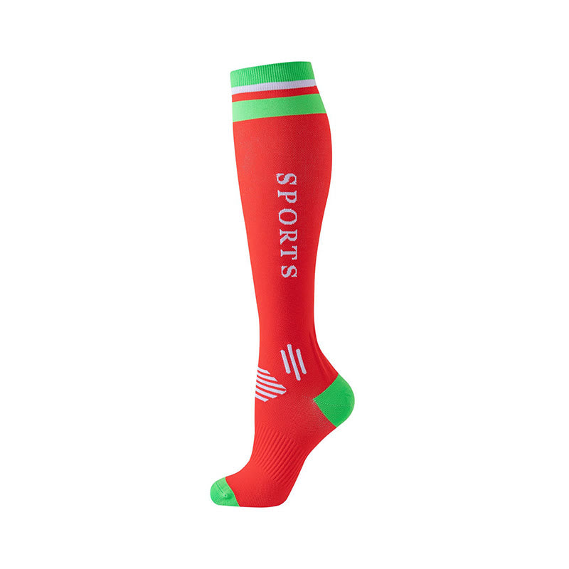 Chaussettes de compression de sport assorties (6 paires) - Rouge - S/M - image 5