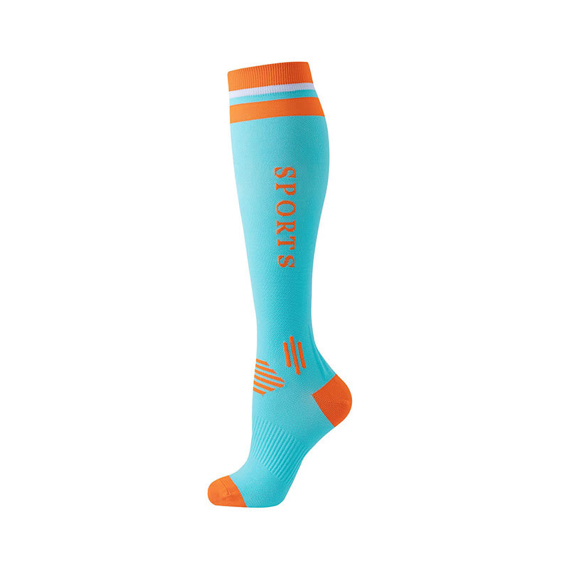 Chaussettes de compression de sport assorties (6 paires) - Bleu clair - S/M - image 4