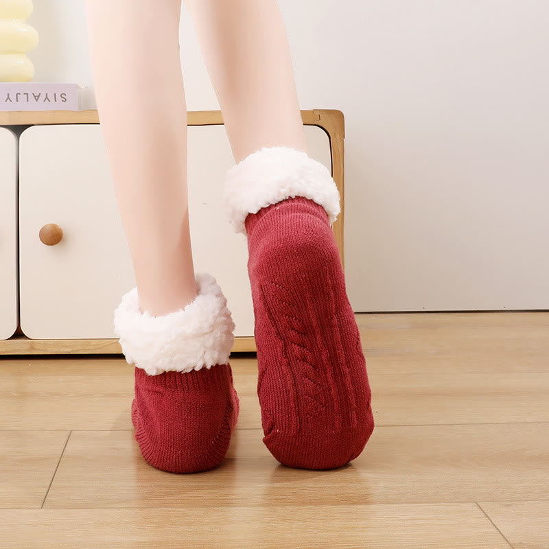 Chaussons d'intérieur épais et pelucheux grande taille - image 2