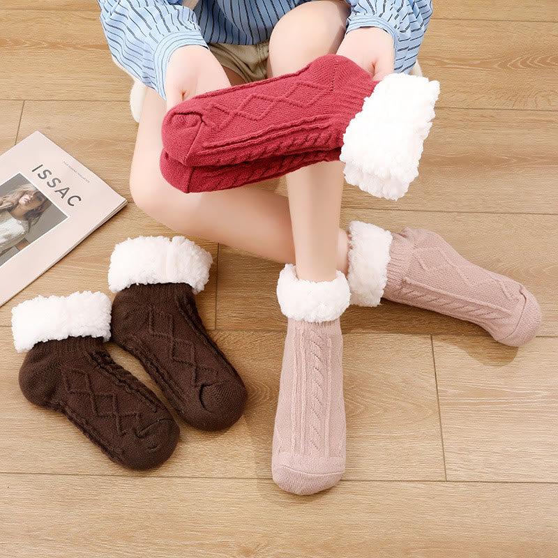 Chaussons d'intérieur épais et pelucheux grande taille - image 0