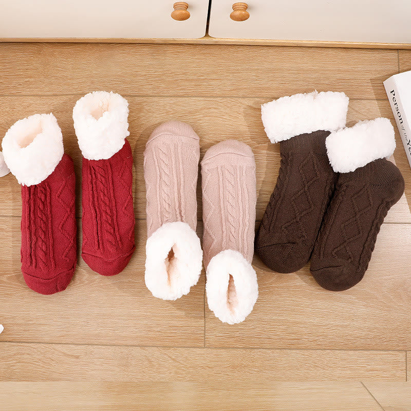 Chaussons d'intérieur épais et pelucheux grande taille - image 5