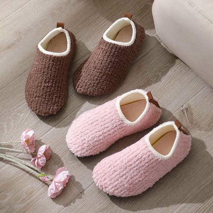 Chaussons en fourrure bouclée et duveteuse grande taille - image 5