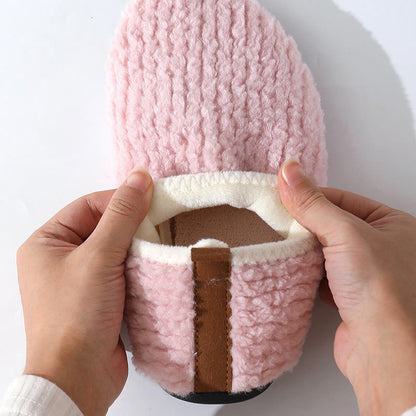 Chaussons en fourrure bouclée et duveteuse grande taille - image 8