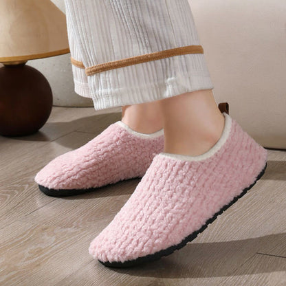 Chaussons en fourrure bouclée et duveteuse grande taille - image 2